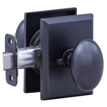 Privacy Door Knob Set with K1 Knob and R2 Rose from the Contemporary Collection