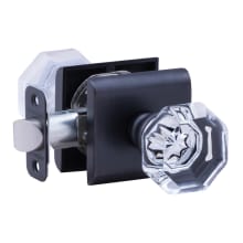 Passage Door Knob Set with K4 Knob and R5 Rose from the Contemporary Collection
