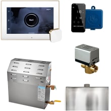 xButler Steam Shower 10kW Generator Package with iSteamX Touch Control, Aroma SteamHead, SteamLinx, AutoFlush, and Condensation Pan