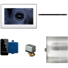 xButler Linear Steam Shower Control Package with iSteamX Touch Control, Linear SteamHead, SteamLinx, AutoFlush, and Condensation Pan