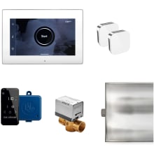 xButler Max Steam Shower Control Package with iSteamX Touch Control, Aroma Glass SteamHeads (2), SteamLinx, AutoFlush, and Condensation Pan