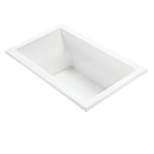 Andrea 11 Sculpted 60" Free Standing DoloMatte 1 Side Air Tub Elite with Left or Right Drain