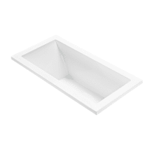 Andrea 15 60" Undermount Acrylic Air Massage Elite Tub with Chromatherapy, Reversible Drain and Overflow