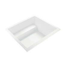 Kalia 3 Designer 60" Drop In Acrylic Air Massage Elite Tub with Center Drain Placement and Overflow