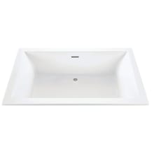 Andrea 22 Sculpted 72" Free Standing DoloMatte 1 Side Air Tub Elite with Center Drain