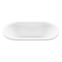 Laney 1 Designer 65" Drop In Acrylic Air Massage Elite Tub with Center Drain Placement and Overflow