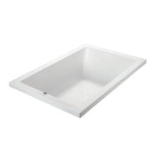 Andrea 25 Sculpted 48" Free Standing DoloMatte 1 Side Air Tub Elite with Left or Right Drain