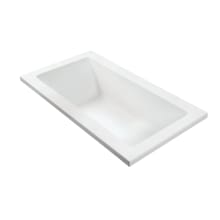 Andrea 26 Sculpted 54" Free Standing DoloMatte 2 Side Air Tub Elite with Left or Right Drain
