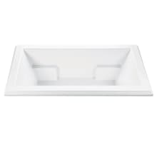 Madelyn 1 72" Undermount DoloMatte Elite Air Tub with Center Drain