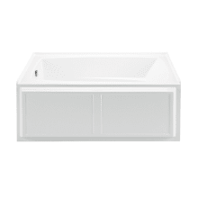 Wyndham 5 60" Alcove Acrylic Aria Elite Tub with Left Drain and Overflow