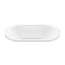 Melinda 3 66" Drop-In Acrylic Aria Elite Tub with Center Drain and Overflow
