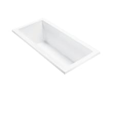 Andrea 4 Sculpted 66" Free Standing DoloMatte 3 Side Air Tub Elite with Left or Right Drain