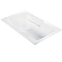 Wyndham 1 60" Drop In DoloMatte Elite Air / Whirlpool Tub with Left or Right Drain