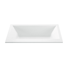 Kahlo 2 Designer 66" Undermount Acrylic Air Massage Elite / Whirlpool Tub with Center Drain Placement and Overflow