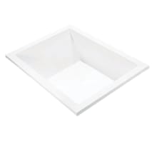 Andrea 21 54" Drop In DoloMatte Elite Air / Whirlpool Tub with Left or Right Drain
