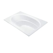 Seville 4 72" Drop In DoloMatte Elite Air / Whirlpool Tub with Left or Right Drain