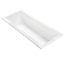 Andrea 22 66" Undermount DoloMatte Elite Ultra Air Whirlpool Tub with Center Drain