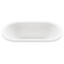 Laney 3 65" Drop In DoloMatte Elite Air / Whirlpool Tub with Center Drain
