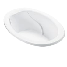 Adena 5 63" Oval Drop In DoloMatte Air / Elite Whirlpool Tub with Left or Right Drain