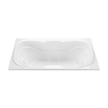 Tranquility 3 65" Drop-In Acrylic Aria Elite and Ultra Whirlpool Tub with Center Drain and Overflow