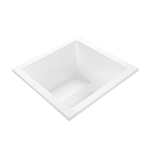 Kalia 2 48" Drop-In Acrylic Aria Elite and Ultra Whirlpool Tub with Center Drain and Overflow