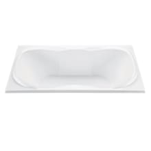 Tranquility 2 72" Drop In DoloMatte Elite Air / Whirlpool Tub with Center Drain