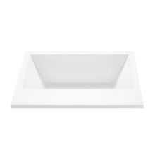 Metro 2 61" Drop-In Acrylic Aria Elite and Whirlpool Tub with Center Drain and Overflow