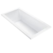 Andrea 3 72" Drop In DoloMatte Elite Air / Whirlpool Tub with Left or Right Drain
