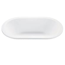 New Yorker 1 72" Undermount DoloMatte Elite Microbubbles Air Tub with Center Drain