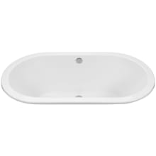 New Yorker 66" Drop In DoloMatte Stream Bath and Air Massage Elite Tub with Center Drain and Overflow