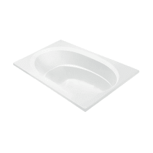 Seville 4 72" Drop-In Acrylic Air Bath Tub with Reversible Drain and Overflow