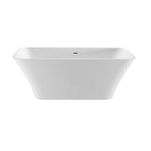 Addison 66" Free Standing SculptureStone Experience Tub with Center Drain, Drain Assembly, and Overflow