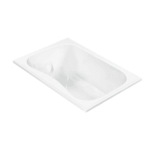 Georgian 2 60" Drop-In Acrylic Air Bath Tub with Reversible Drain and Overflow