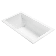 Andrea 23 65-3/4" Undermount Acrylic Air and Stream Bath Tub with Reversible Drain and Overflow