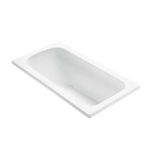 Sophia 1 60" Drop-In Acrylic Air Bath and Stream Bath Tub with Reversible Drain and Overflow