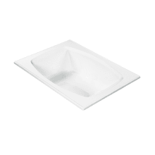 Shelby 72" Drop-In Acrylic Air Bath and Whirlpool Tub with Center Drain and Overflow