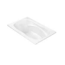 Hartwell 72" Drop In DoloMatte Air / Whirlpool Tub with Left or Right Drain