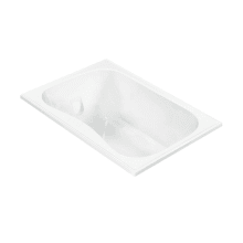 Georgian 2 60" Drop-In Acrylic Air Bath and Whirlpool Tub with Reversible Drain and Overflow