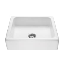Basics 25" Farmhouse Single Basin Acrylic Kitchen Sink