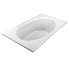 Basics 71" Drop In Acrylic Soaking Tub with Rear Drain