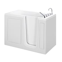Basics 52"Walk-In Acrylic Whirlpool Tub with Rear Drain and Drain Assembly