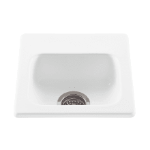 Basics 16-1/4" Undermount Single Basin Acrylic Bar Sink