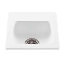 Designer Series 16" Single Basin Undermount or Drop In Acrylic Bar Sink