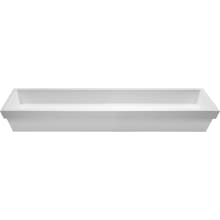 Petra 54" Rectangle SculptureStone Undermount Bathroom Sink