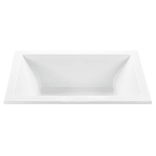 Andrea 13 65-3/4" Undermount Acrylic Ultra Whirlpool Tub with Center Drain and Overflow