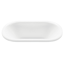 Laney 3 72" Drop In Acrylic Whirlpool Tub with Center Drain and Overflow