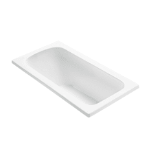 Sophia 1 60" Undermount Acrylic Ultra Whirlpool Tub with Reversible Drain and Overflow