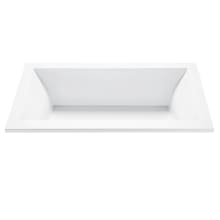 Andrea 14 72" Drop In DoloMatte Soaking Tub with Left or Right Drain, and Overflow