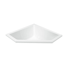 Deborah 1 48" Drop In Acrylic Soaking Tub with Center Drain and Overflow