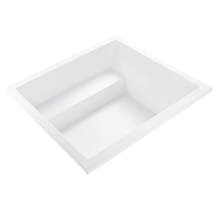 Kalia 3 66" Drop In DoloMatte Soaking Tub with Center Drain, and Overflow